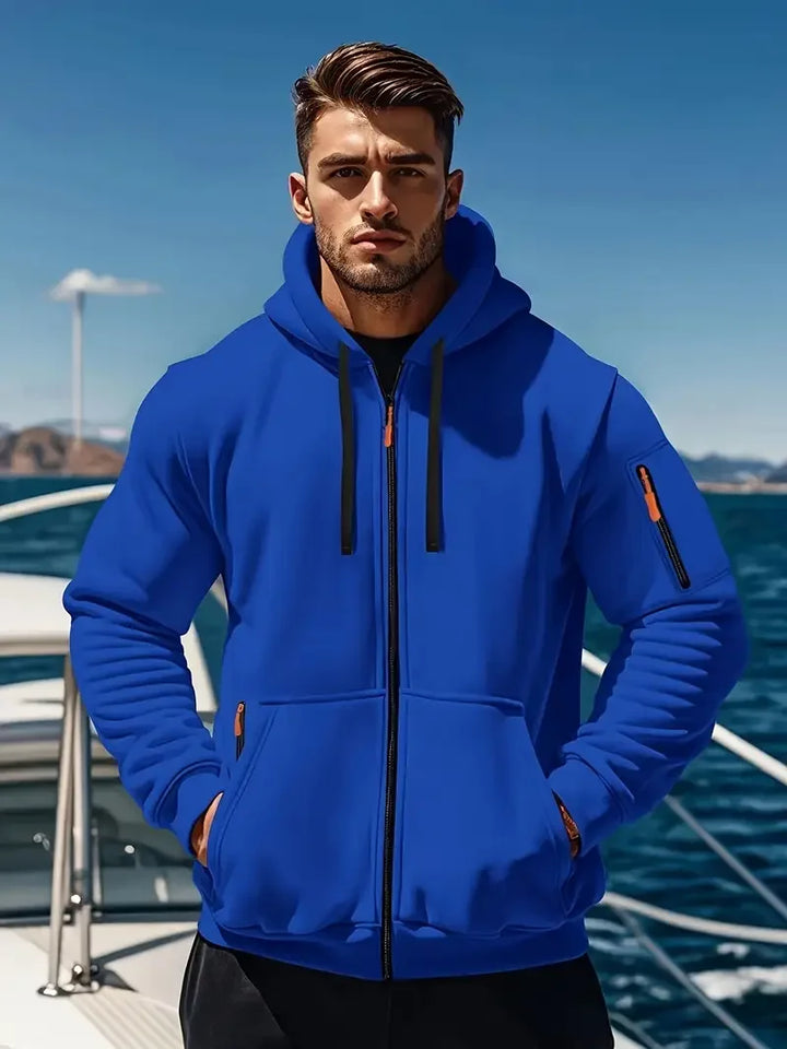 Solid color zipper hoodie Tactical Hoodies