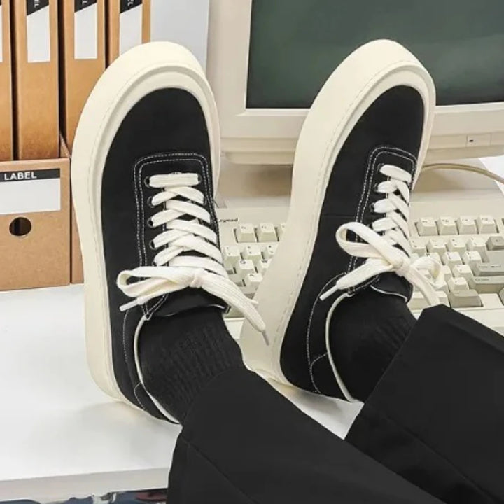 Durable Non-Slip Low Top Chunky Canvas