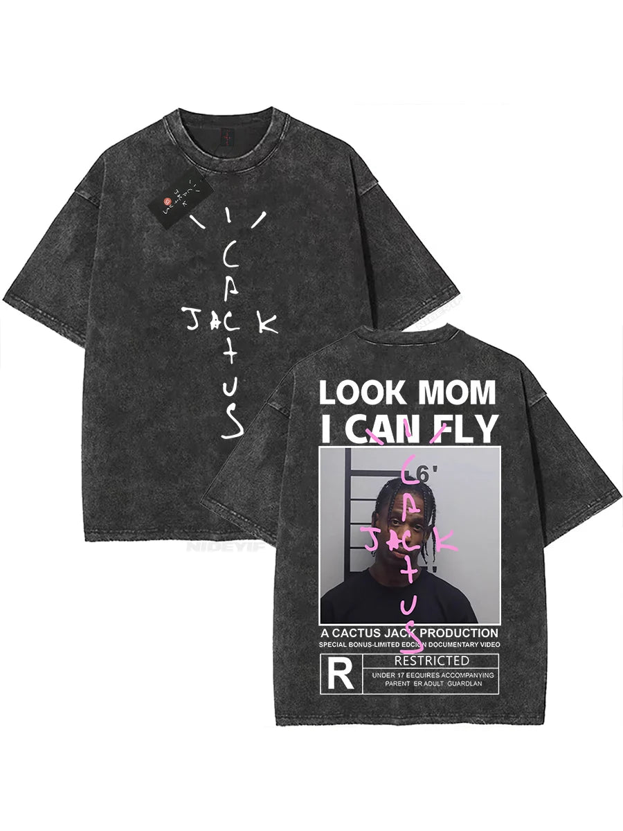 Unisex 100% Cotton Oversized Hip-Hop T-Shirt