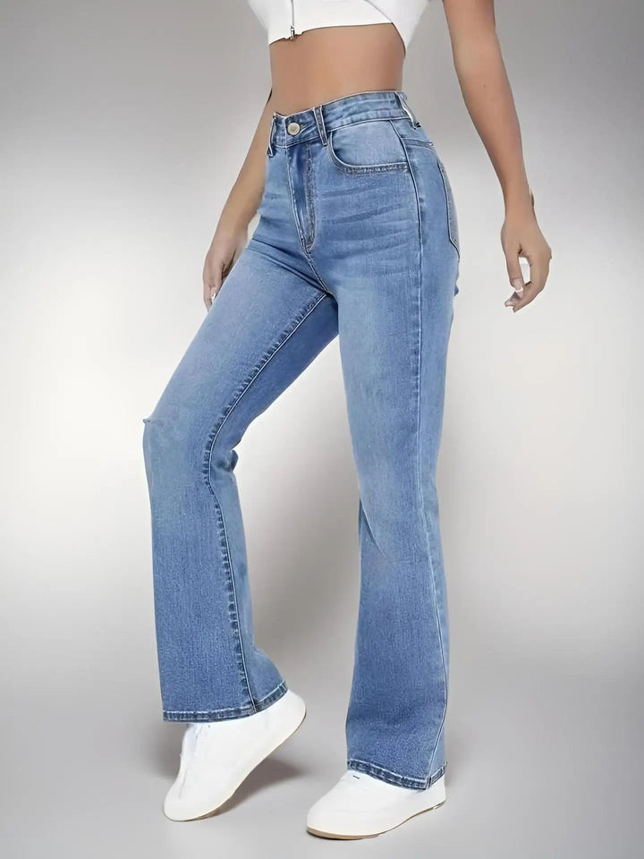 Trendy High-Waisted Slimming Jeans