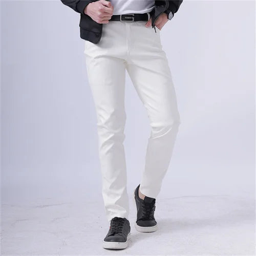 Men's Fashion Leather Pants