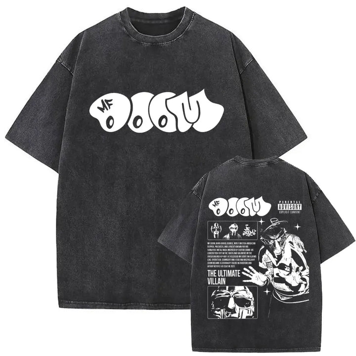 Retro Rapper Mf Doom Graphic Print Tshirt
