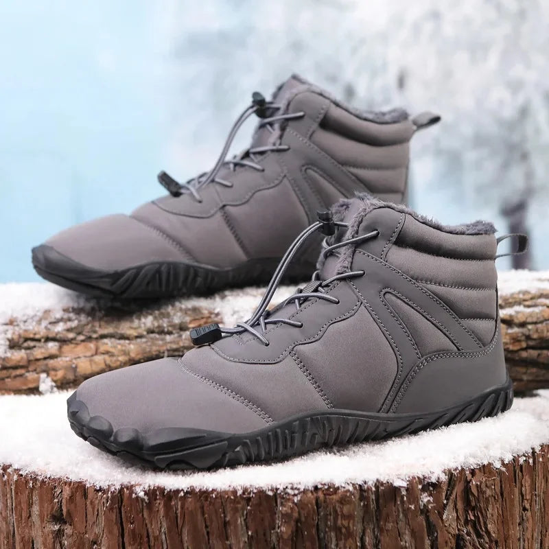 Waterproof Cotton Fleece-Lined Winter Hiking Boots