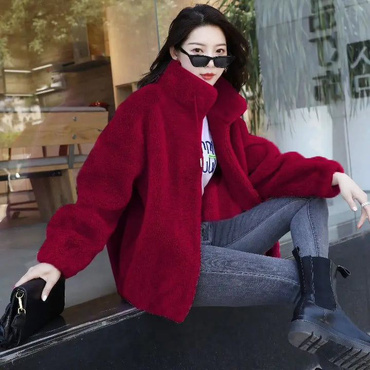 Winter Double Coral Fleece Warm Coat