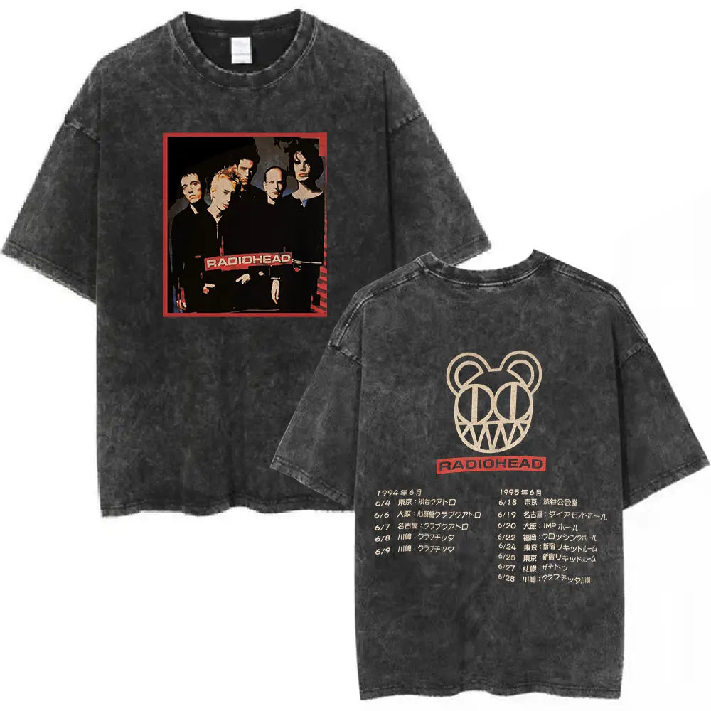 Radiohead Unisex Washed Cotton Tees