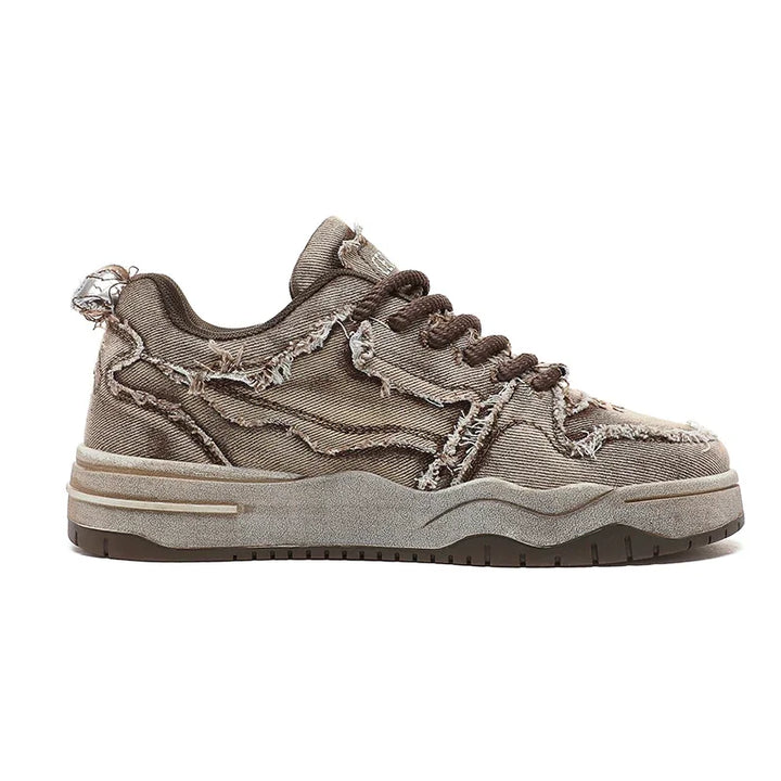 Retro Denim Skate Shoes