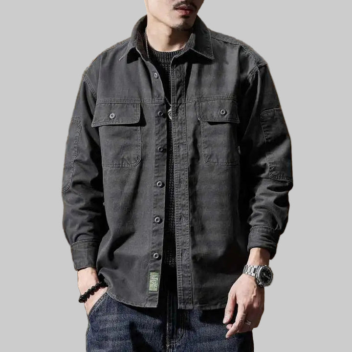 American Retro Workwear Outerwear Shirt