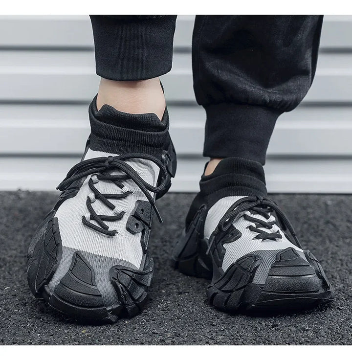 Trendy Thick-Sole Sneakers with Legged Socks