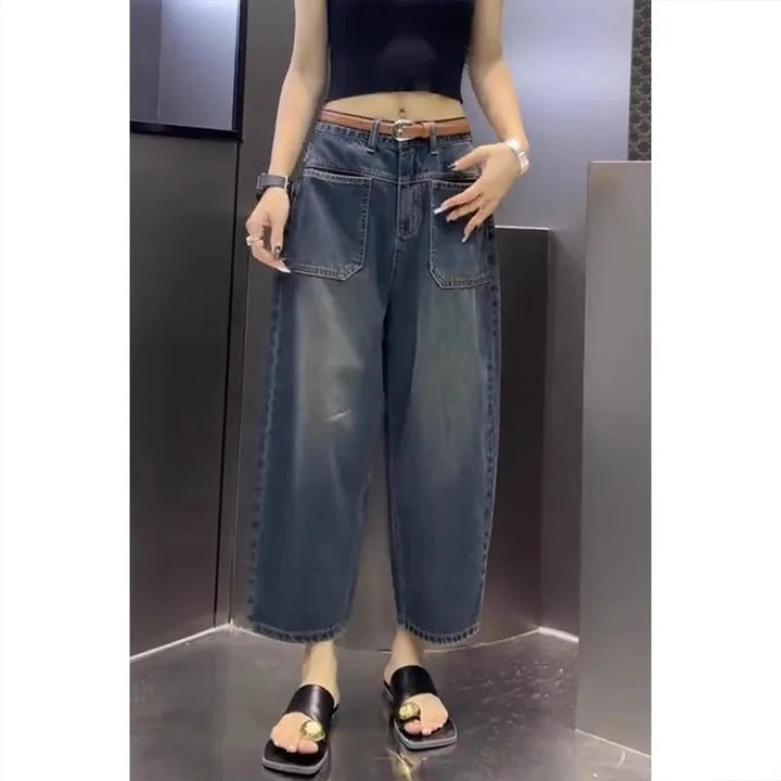 Cropped Wide-Leg Jeans