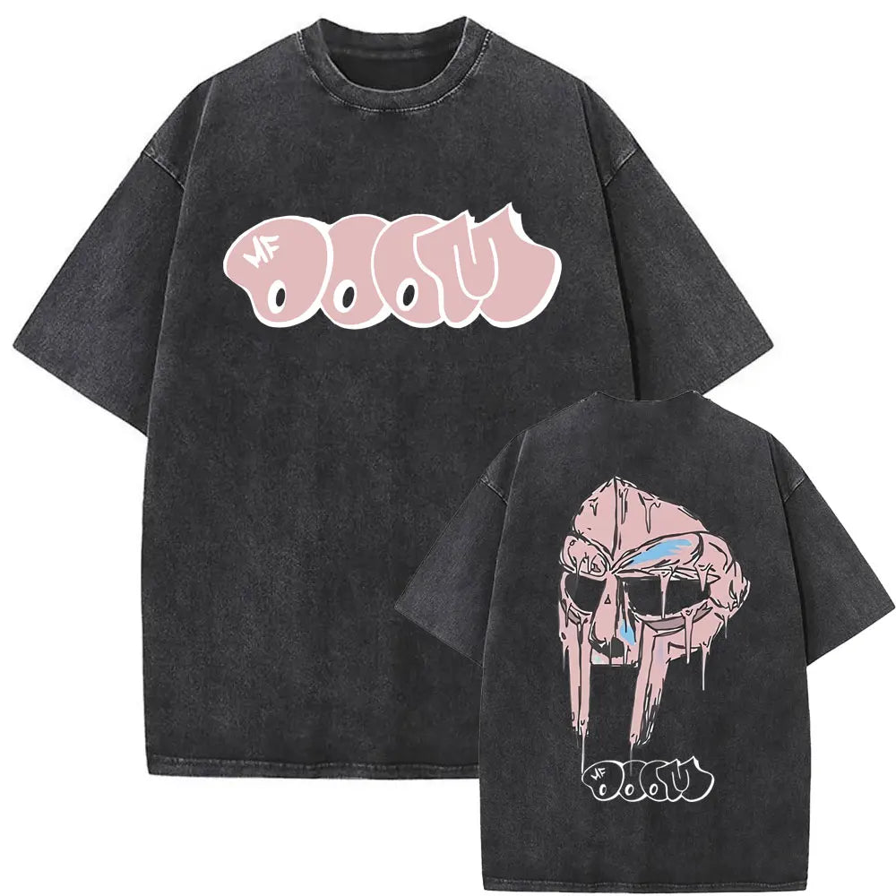 Retro Rapper Mf Doom Graphic Print Tshirt