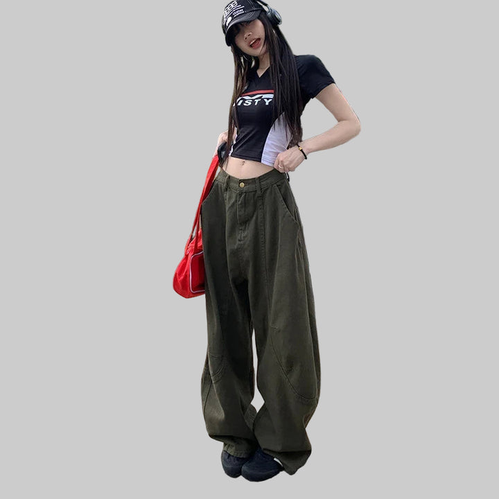 American Fashion-Inspired Wide-Leg Pants