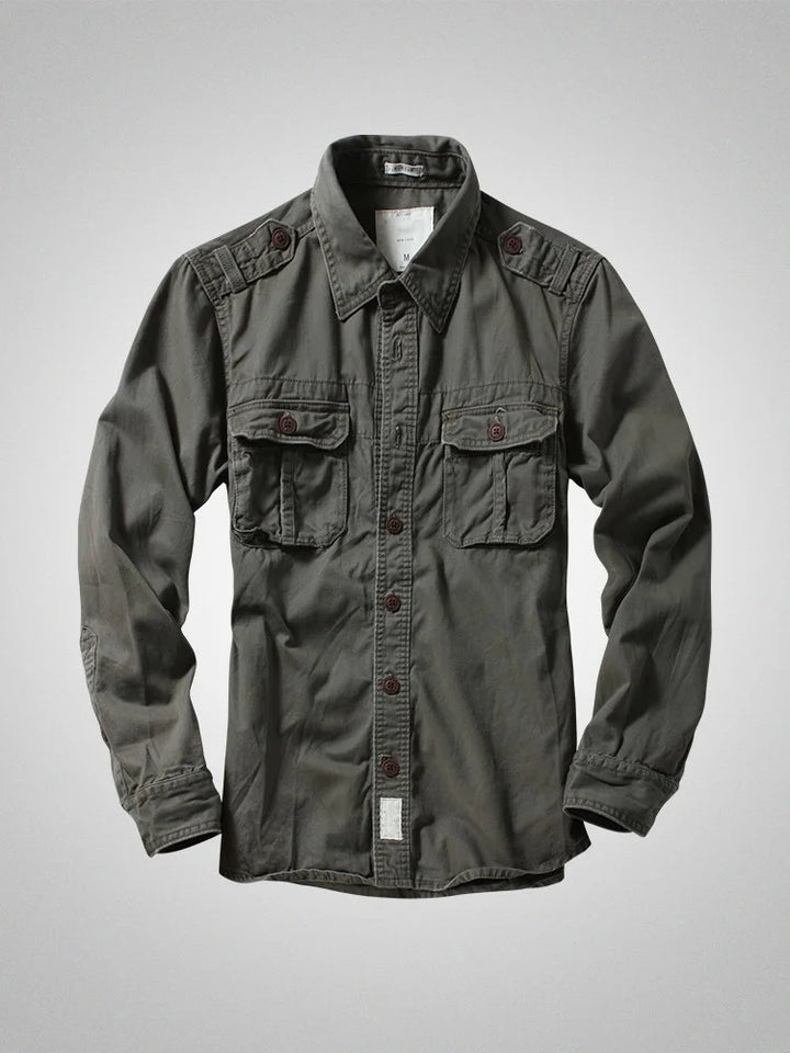 Vintage American Long Sleeve Camouflage Outdoor Shirt