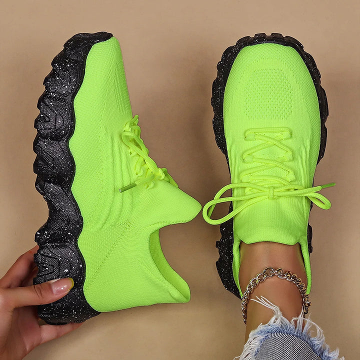 Lightweight Breathable Knit Slip-On Sneakers