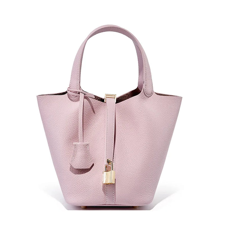 ANASTAS | Genuine Leather Shoulder Bucket Bag