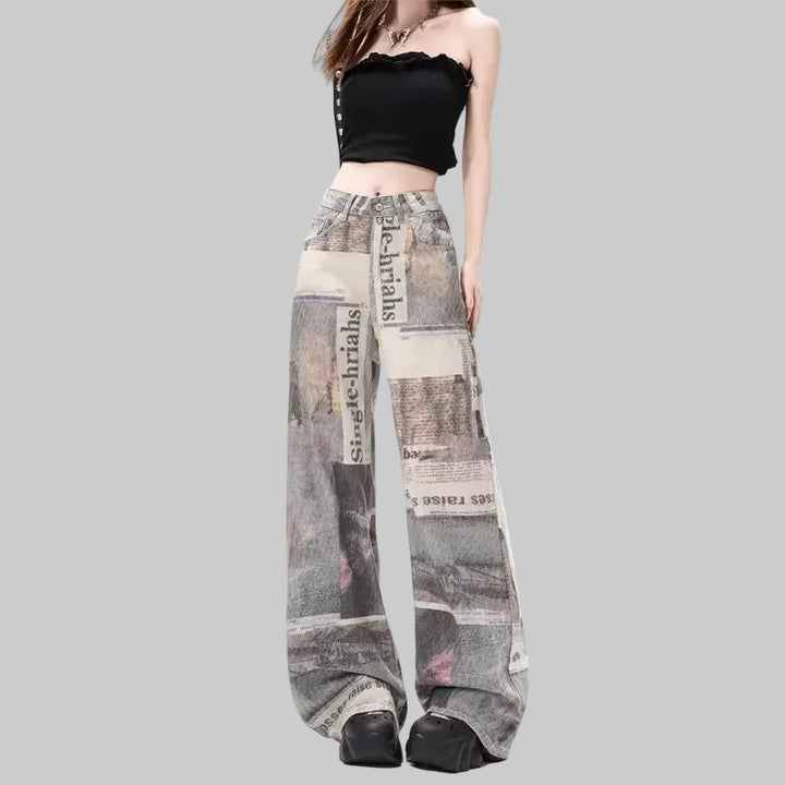 Chic American Wide-Leg Floor-Length Cargo Pants