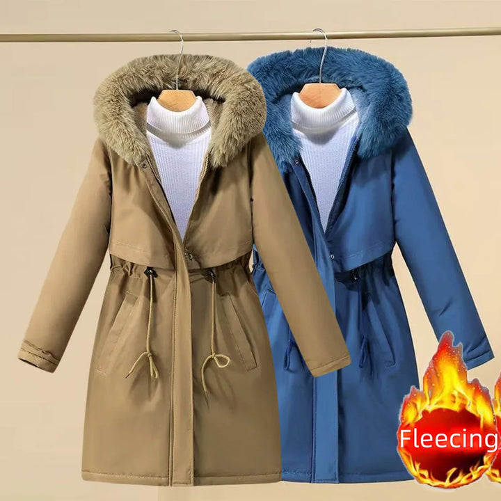 Elegant Fleece-lined Padded Winter Jacket