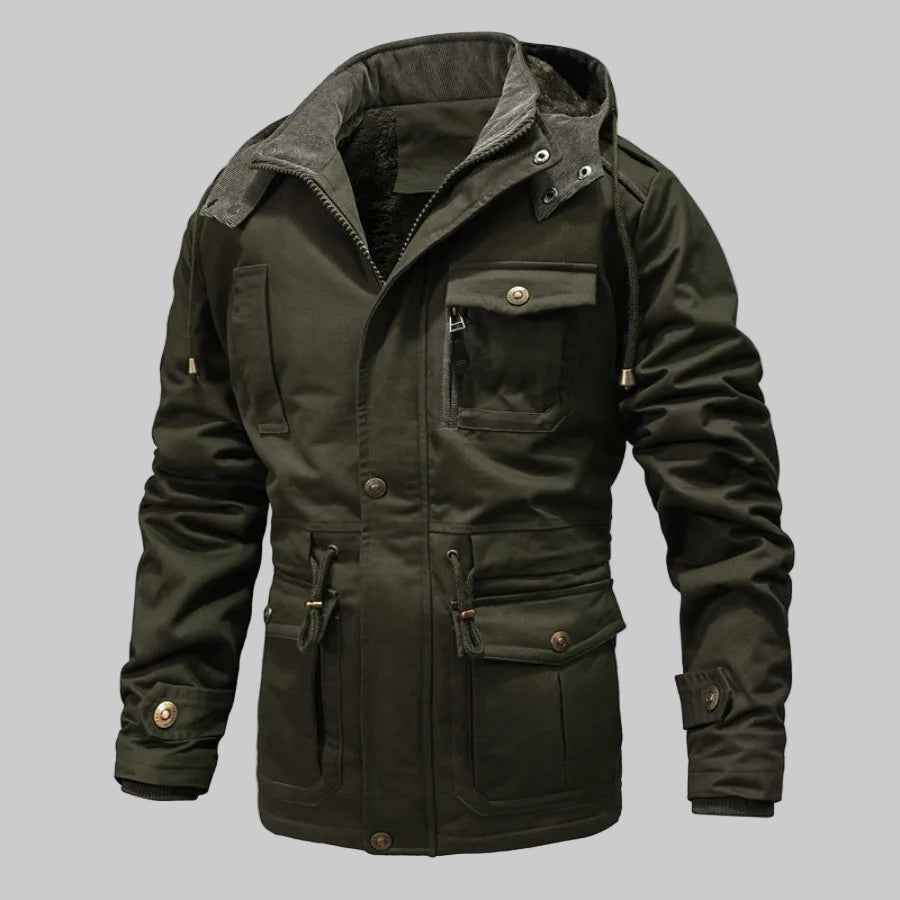 Premium Cotton Fleece Hooded Parkas Jackets
