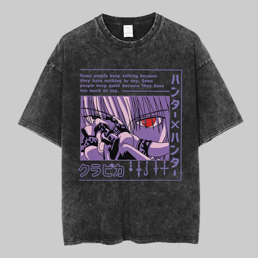 Vintage Washed Hunter x Hunter Logo T-Shirt