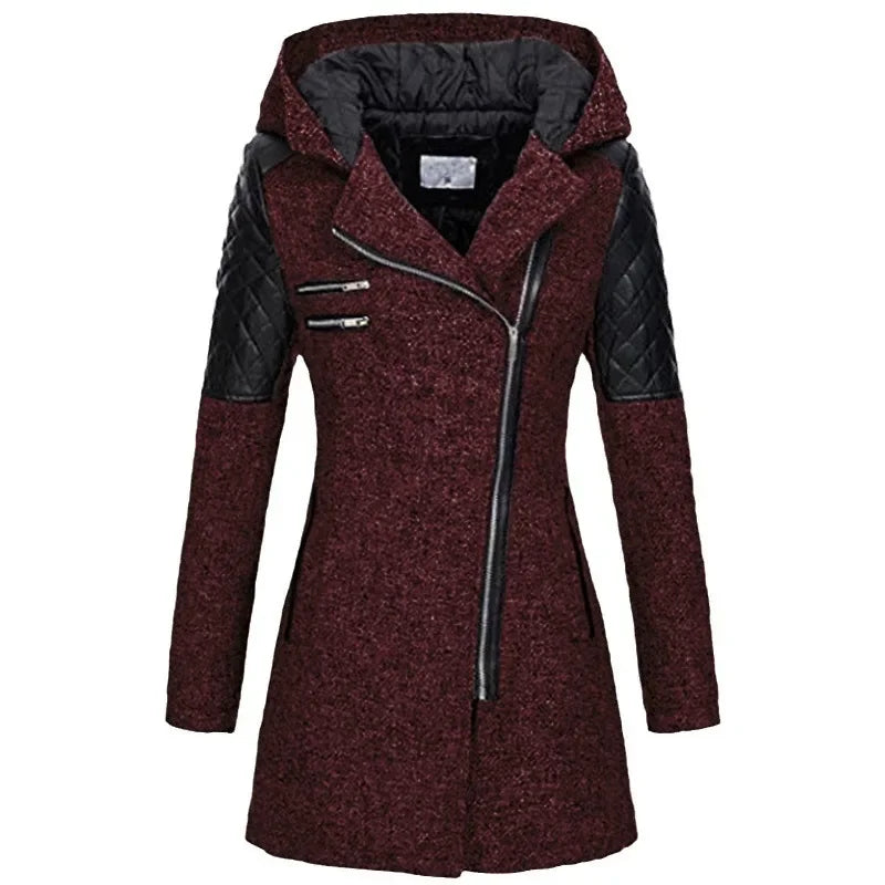 MARINA ™|Hooded Thick Wool Blend Loose Fit Jacket