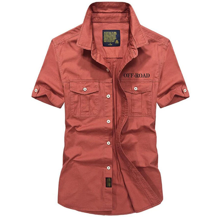 Pure Cotton Oversized Retro Tooling Shirt