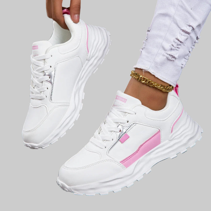 Lace-Up Breathable Pop Sneakers