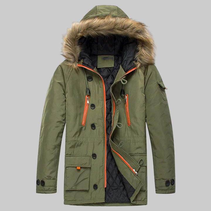 Fur Hooded Parkas Winter Jacket