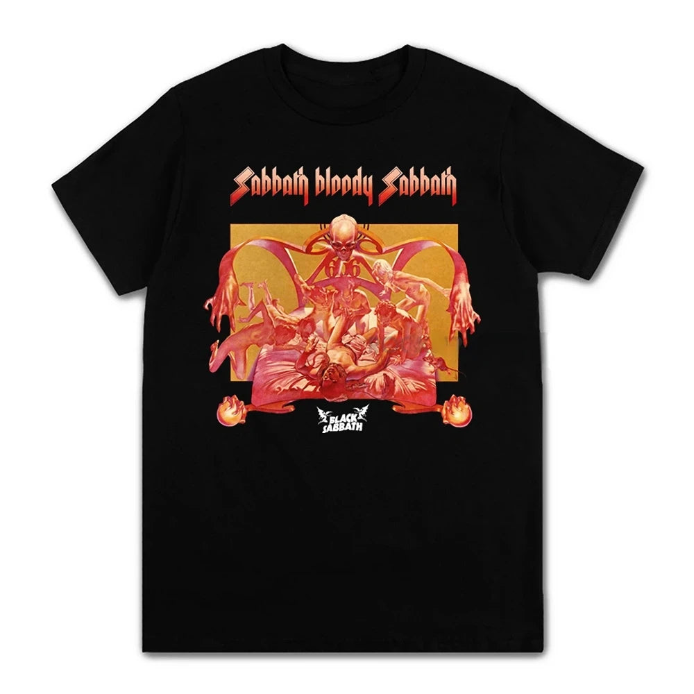 Unisex Black Metal Rock Band Graphic Tees