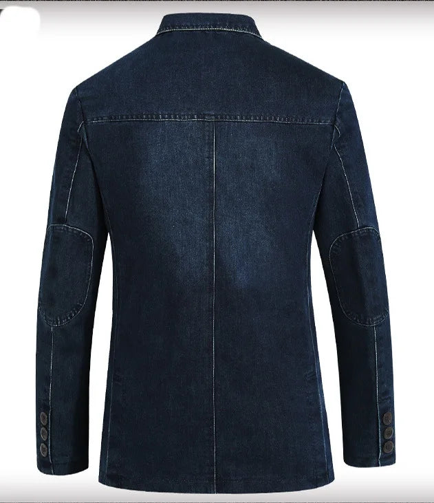 SlimFit Denim Blazer Jacket