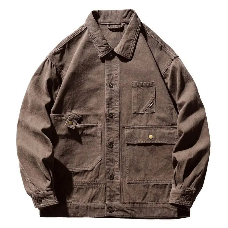 Retro Cargo American Style Lapel Bomber Coat