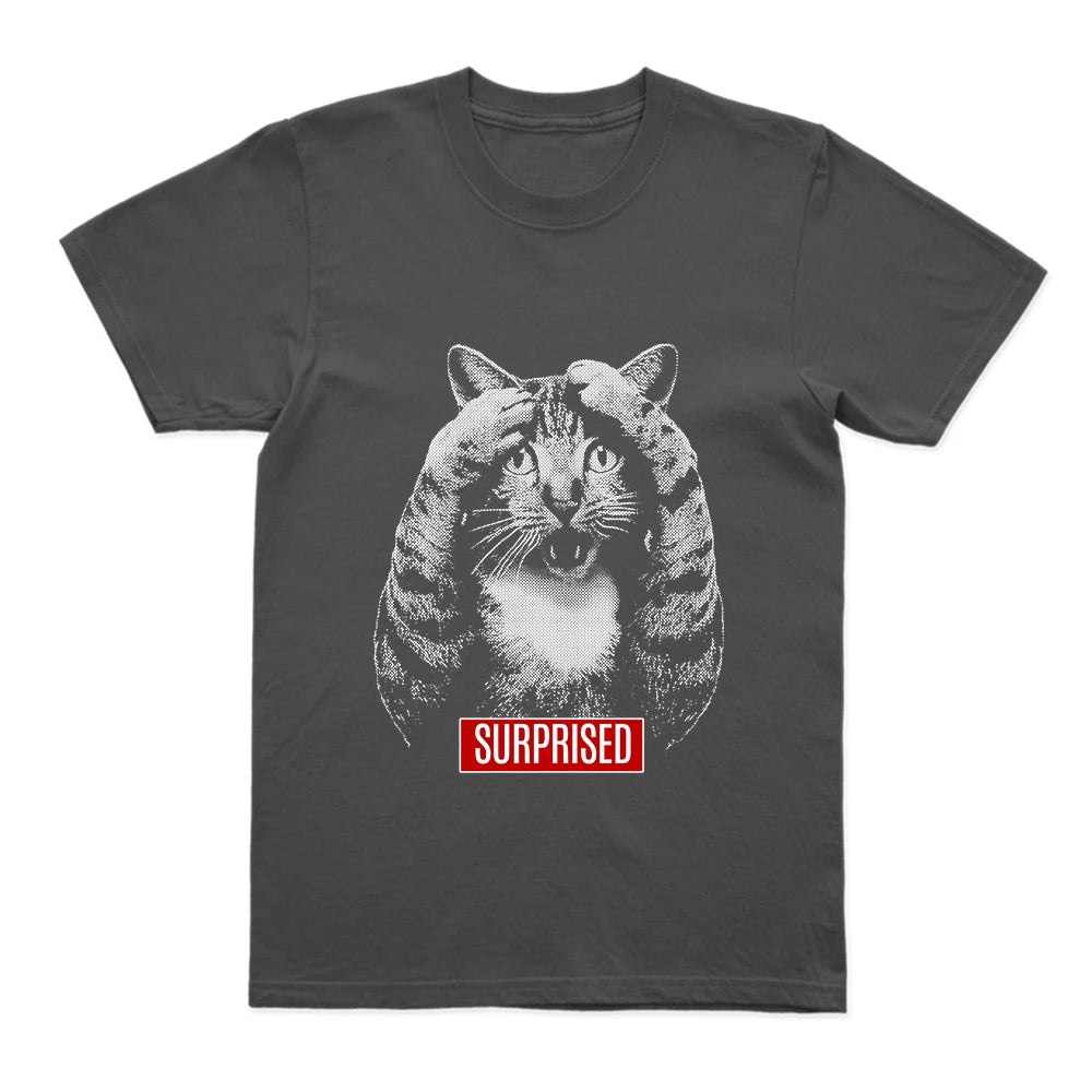 Surprise Cat Graphic T-Shirt