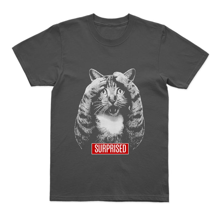 Surprise Cat Graphic T-Shirt
