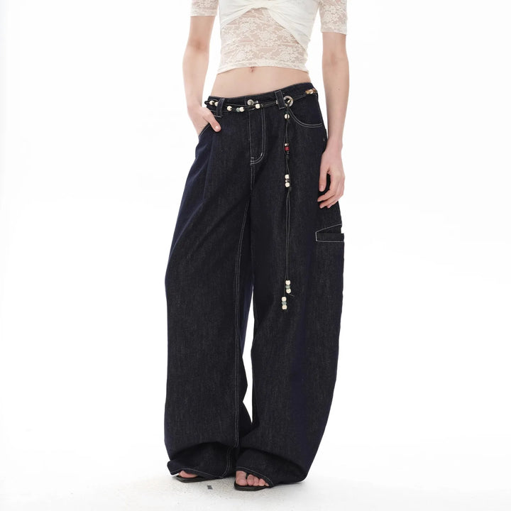 Retro Y2K High-Waisted Wide Leg Baggy Jeans