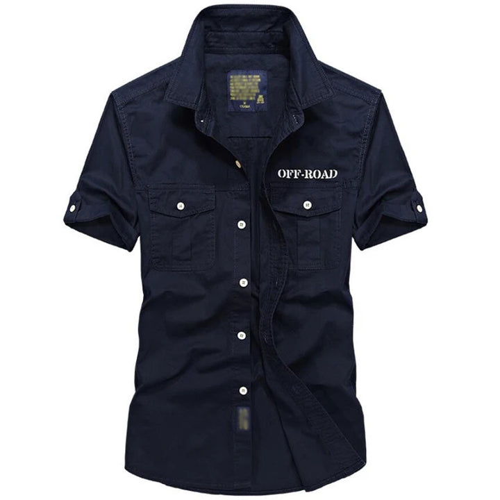 Pure Cotton Oversized Retro Tooling Shirt