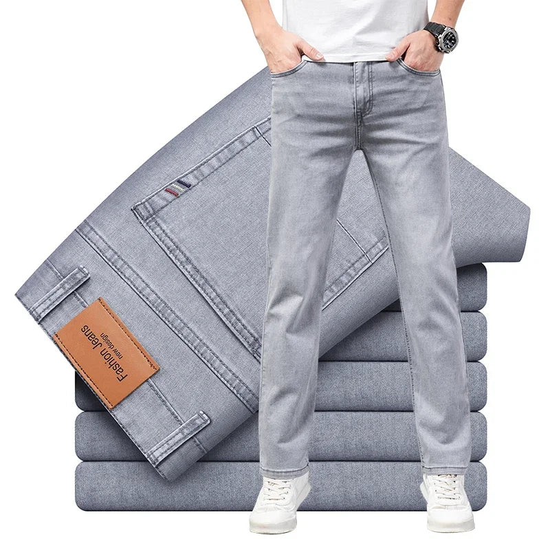 Lightweight Stretchy Cotton Jeans
