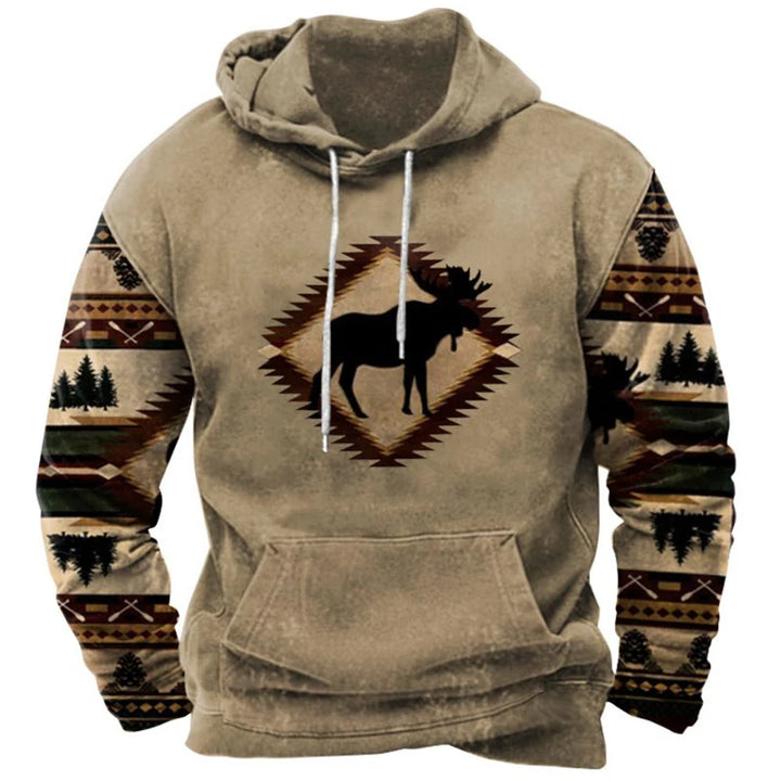 Vintage Ethnic Style 3D Print Hoodies