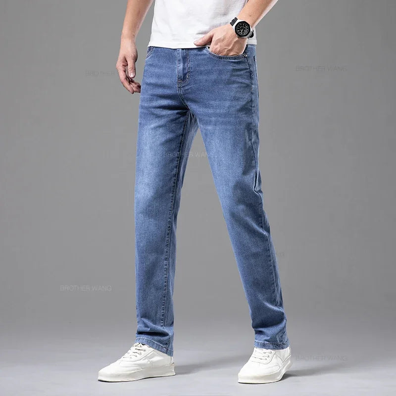Lightweight Stretchy Cotton Jeans