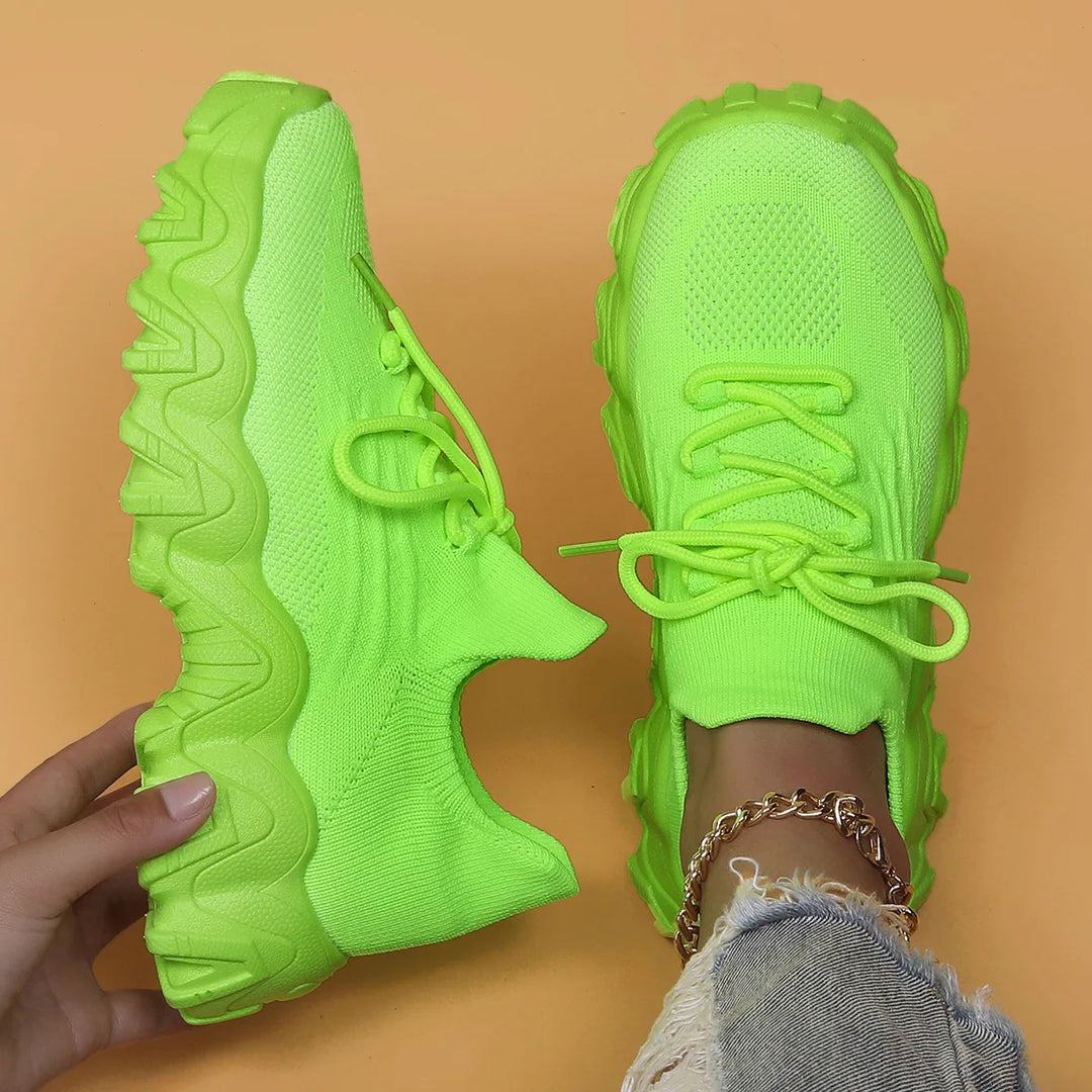 Lightweight Breathable Knit Slip-On Sneakers