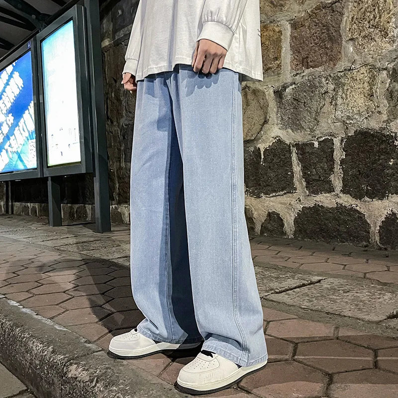 High Street Casual Wide Leg Jeans