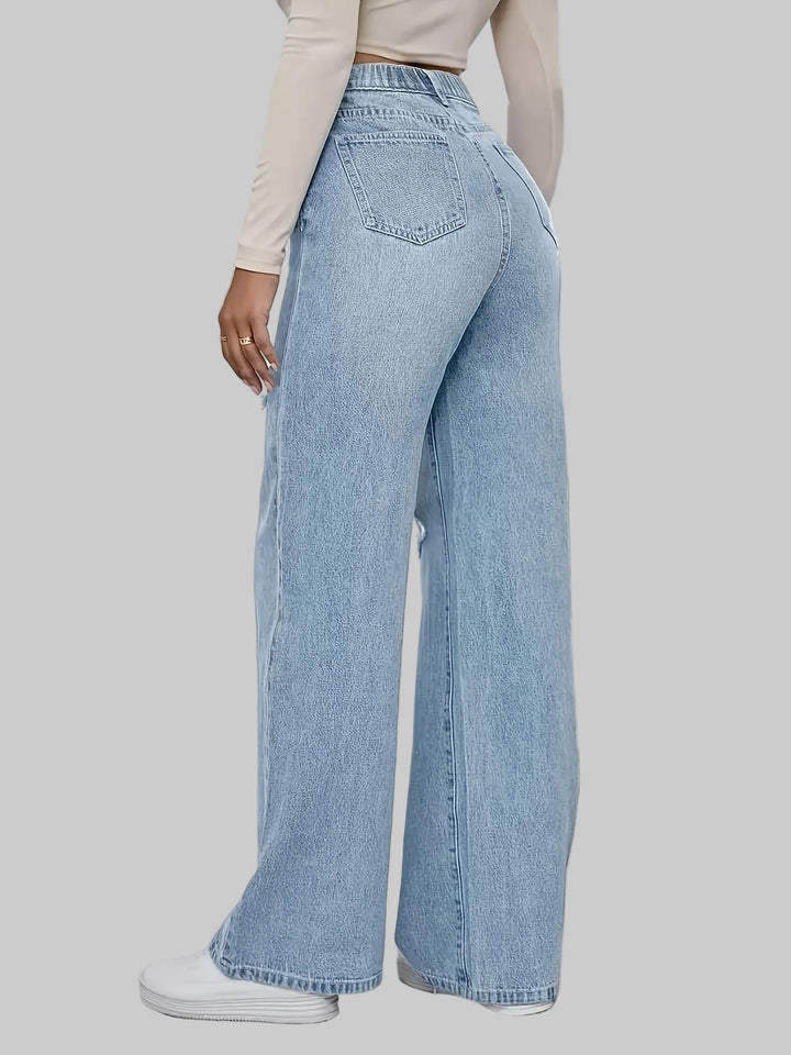 Plus Size Stretch Ripped Jeans