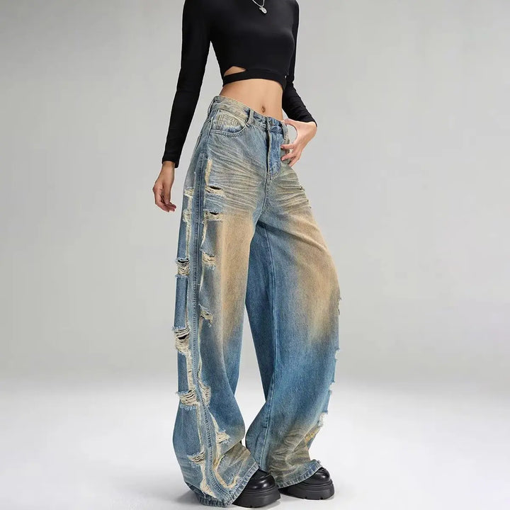 Retro Trending Distressed Jeans