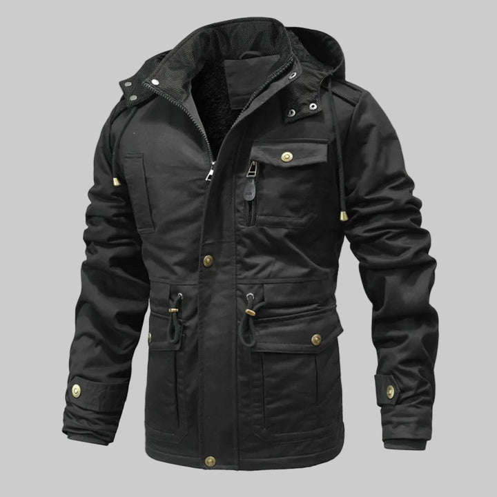 Premium Cotton Fleece Hooded Parkas Jackets