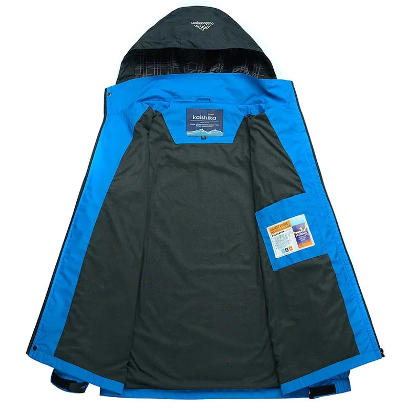 Thermal Fleece Waterproof Hooded Hiking Jackets