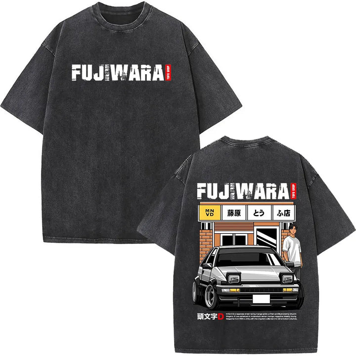 Anime Initial D Drift AE86 & JDM Vintage T-Shirt