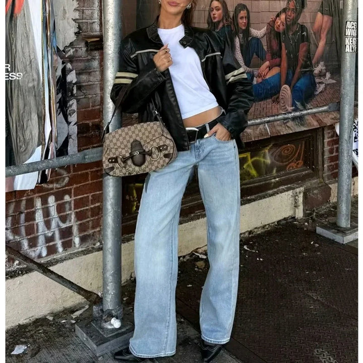 Low Waist Wide Leg Jeans