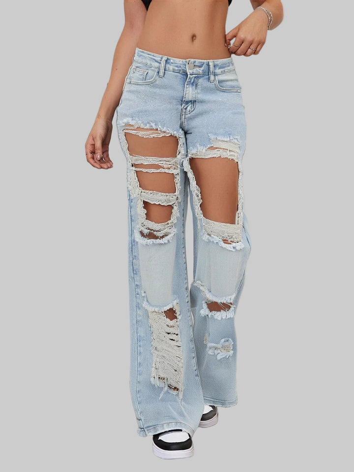 Extreme Ripped Distressed Jeans