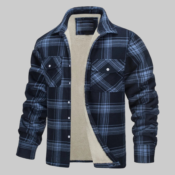 Plaid Plush Lined Warm Winter Top