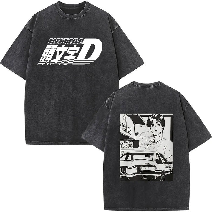 Anime Initial D Drift AE86 & JDM Vintage T-Shirt