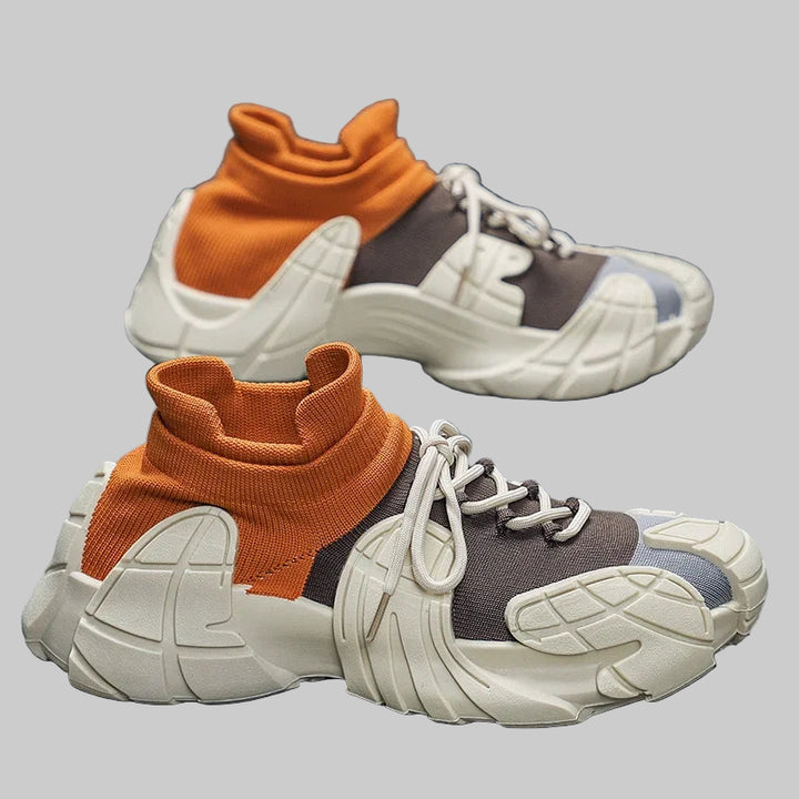 Trendy Thick-Sole Sneakers with Legged Socks