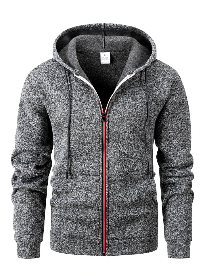 Long Sleeve Zip-Up Athletic Hoodie