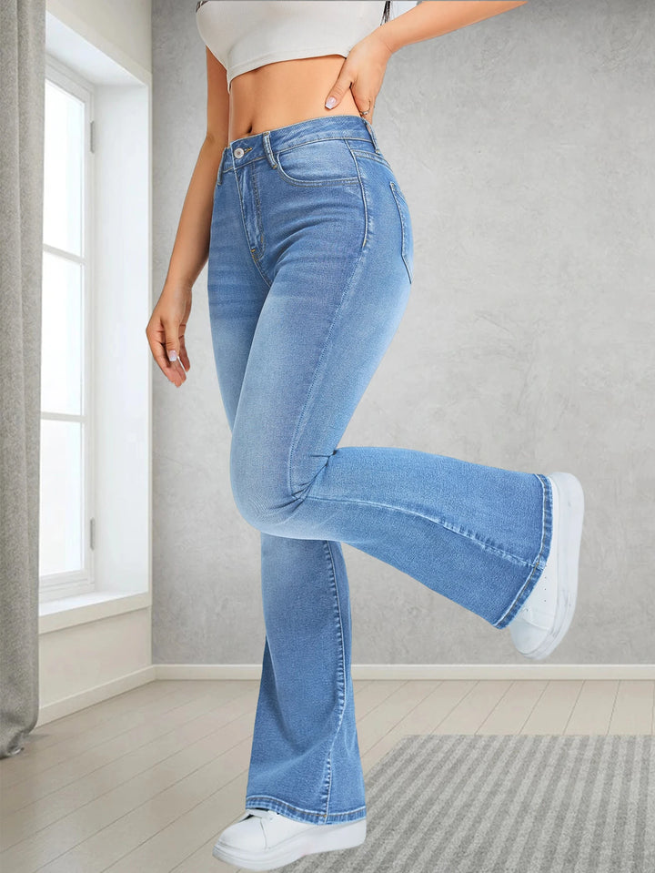Elasticated high waisted Jeans